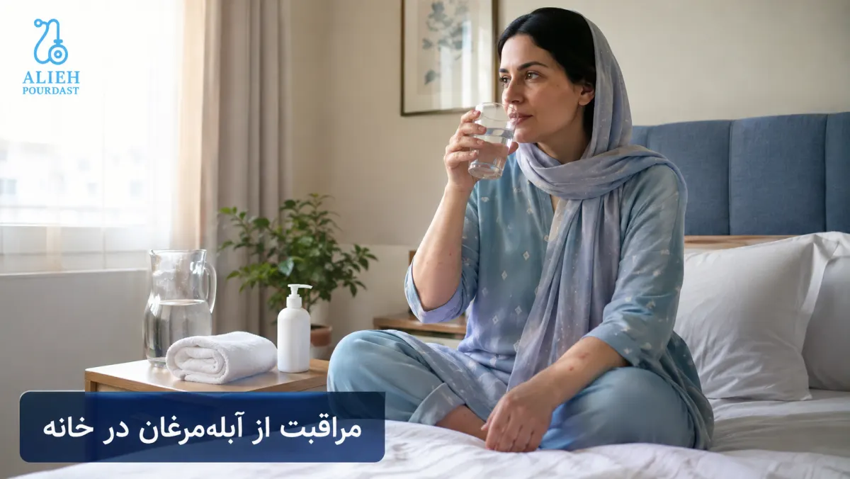 مراقبت خانگی از آبله‌مرغان در بزرگسالان